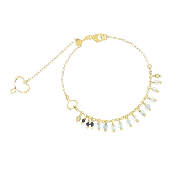 Armband Maman et Sophie Dame Frange in Silber Acquamarina BPFRAAMSP - BPFRAAMSP